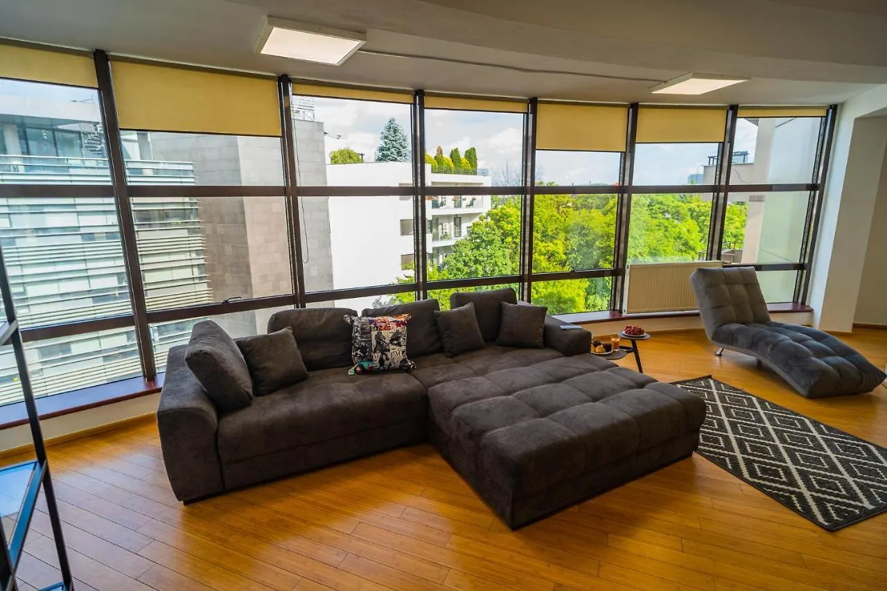 Apartment Sunny & Spacious Place With Breathtaking View Bucharest Romania